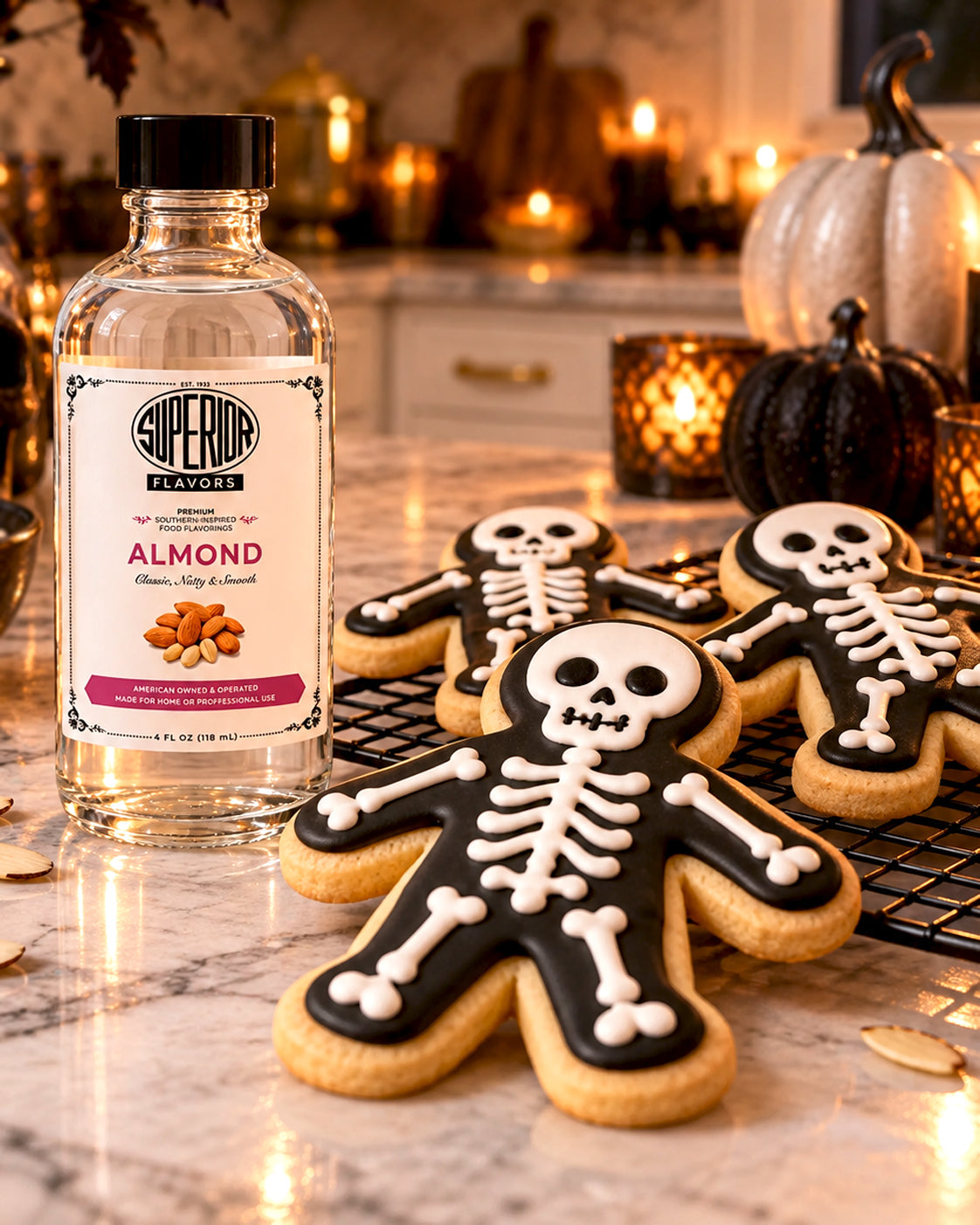 Almond Skeleton Sugar Cookies Recipe