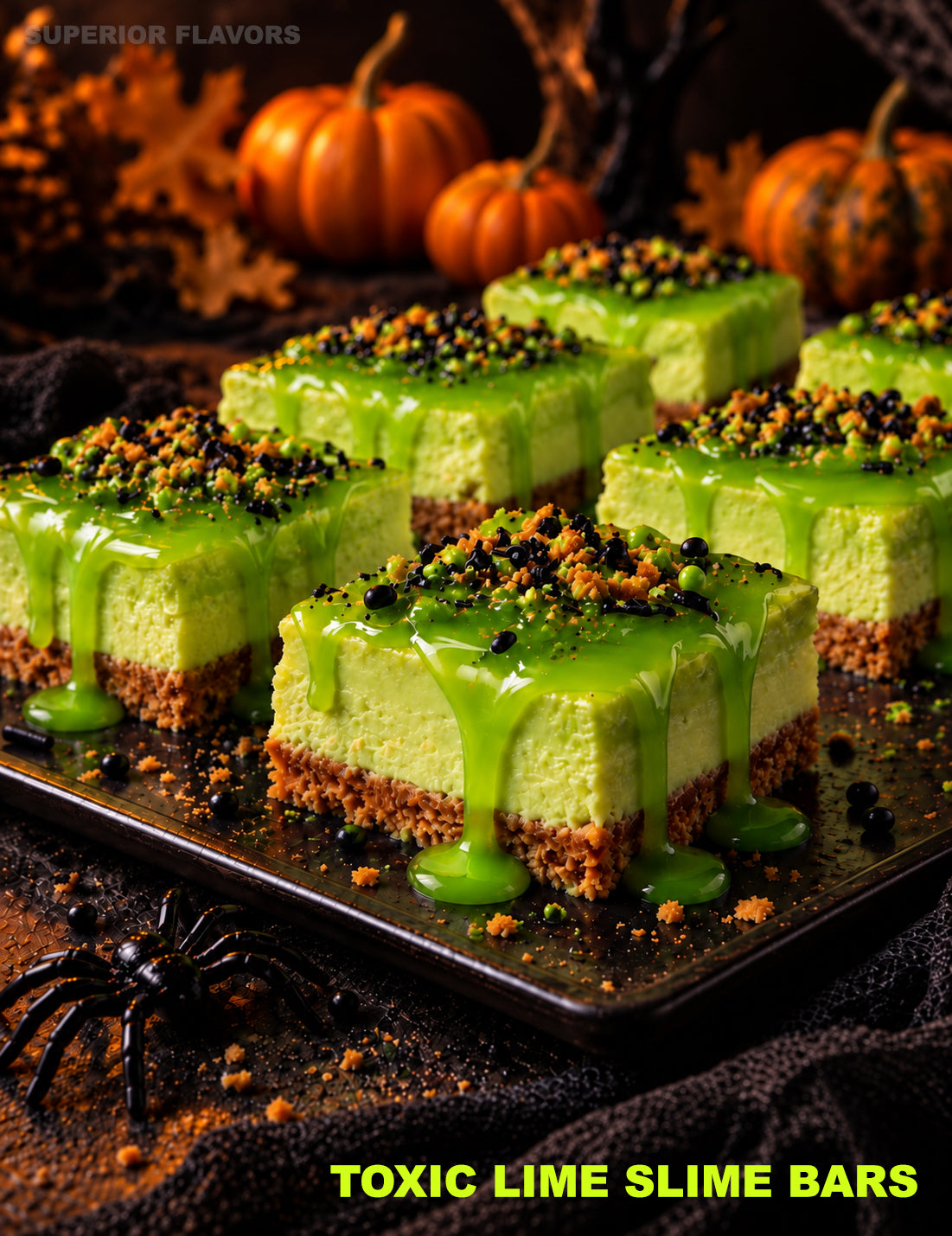 Toxic Lime Slime Bars!