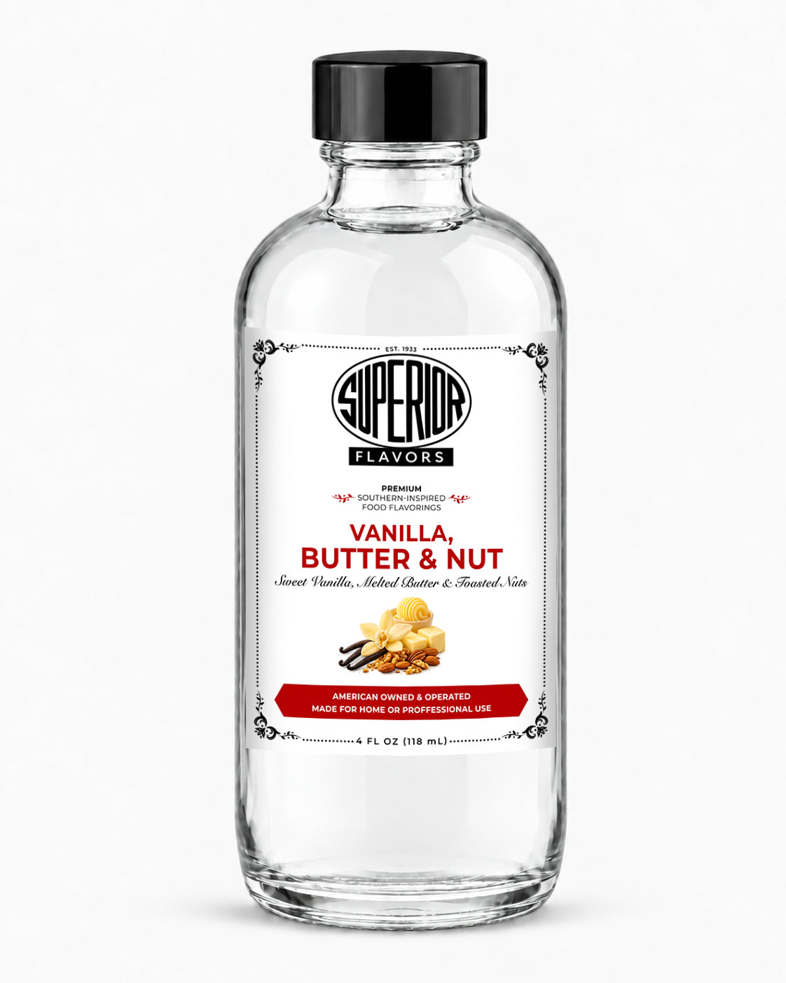 Clear Vanilla, Butter & Nut
